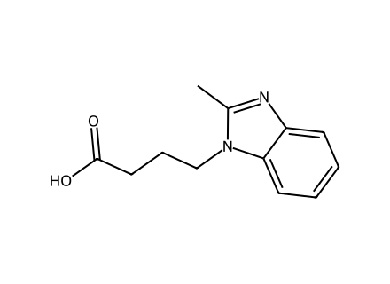 4-(2-Methyl-1H-benzimidazol-1-yl)butanoic acid molecular structure