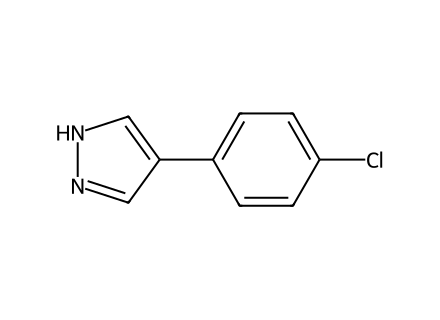 4-(4-Chlorophenyl)-1H-pyrazole molecular structure