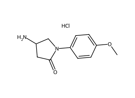4-Amino-1-(4-methoxyphenyl)pyrrolidin-2-one hydrochloride molecular structure