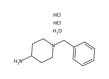 4-Amino-1-benzylpiperidine dihydrochloride hydrate molecular structure