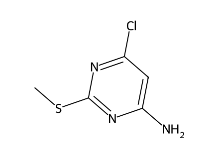 4-Amino-6-chloro-2-methylmercaptopyrimidine molecular structure