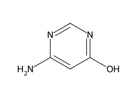 4-Amino-6-hydroxypyrimidine molecular structure