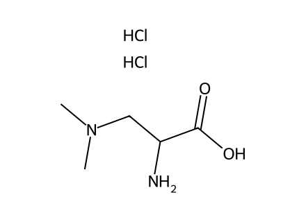 4-aza-dl-leucine-dihydrochloride molecular structure