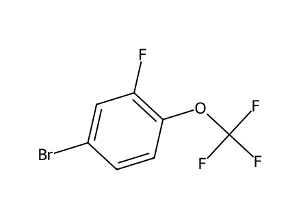 4-Bromo-2-fluoro-1-(trifluoromethoxy)benzene molecular structure