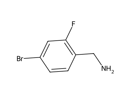 4-Bromo-2-fluorobenzylamine molecular structure