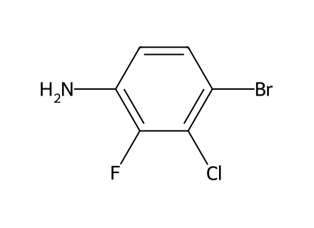 4-Bromo-3-chloro-2-fluoroaniline molecular structure