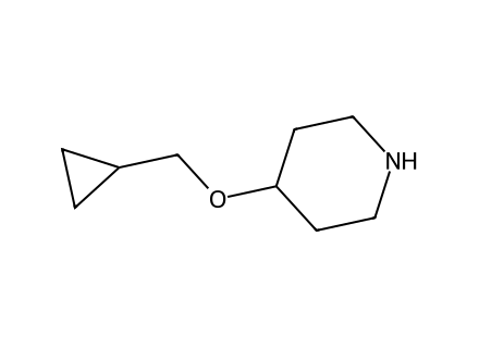 4-(Cyclopropylmethoxy)piperidine molecular structure