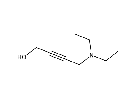 4-diethylamino-2-butyn-1-ol molecular structure