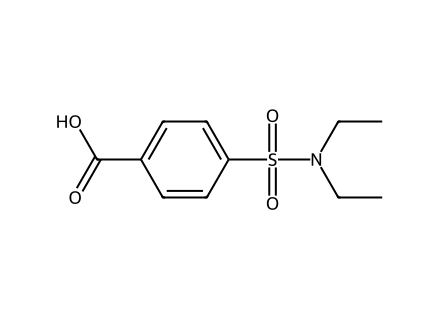 4-[(Diethylamino)sulfonyl]benzoic acid molecular structure