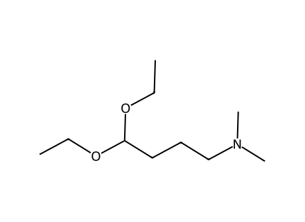 4-dimethylaminobutyraldehyde-diethyl-acetal molecular structure