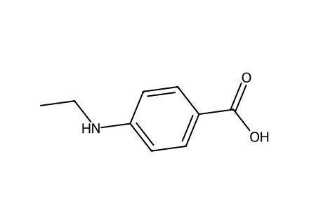 4-(Ethylamino)benzoic acid molecular structure