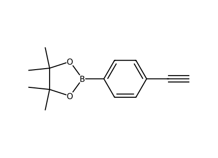 4-Ethynylbenzeneboronic acid pinacol ester molecular structure
