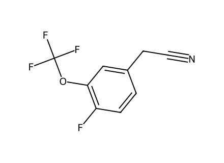4-Fluoro-3-(trifluoromethoxy)phenylacetonitrile molecular structure