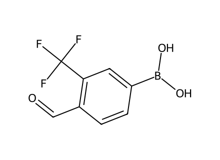 4-Formyl-3-(trifluoromethyl)benzeneboronic acid molecular structure