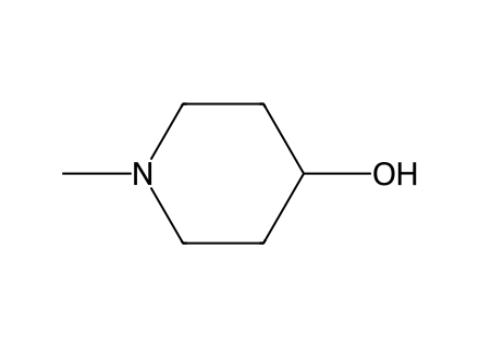 4-hydroxy-1-methylpiperidine molecular structure