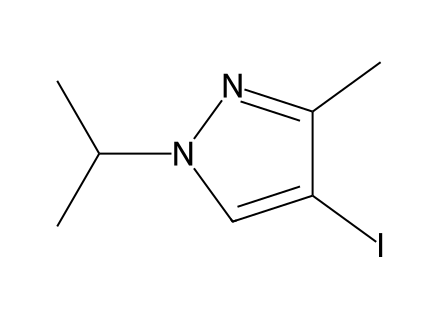 4-Iodo-1-isopropyl-3-methyl-1H-pyrazole molecular structure