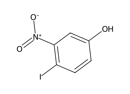 4-Iodo-3-nitrophenol molecular structure