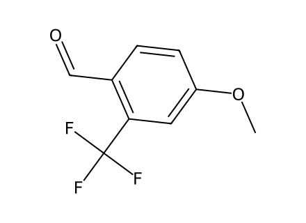 4-Methoxy-2-(trifluoromethyl)benzaldehyde molecular structure