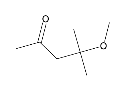 4-Methoxy-4-methyl-2-pentanone molecular structure