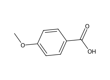 4-Methoxybenzoic acid, 98+% molecular structure