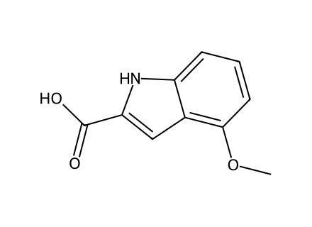 4-Methoxyindole-2-carboxylic acid, 97+% molecular structure