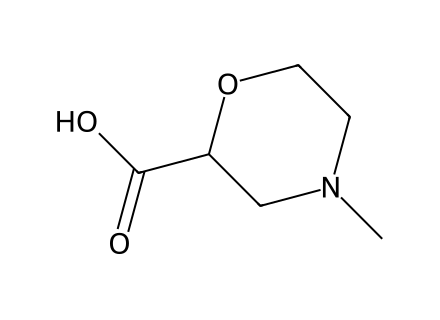 4-Methyl-morpholine-2-carboxylic acid molecular structure