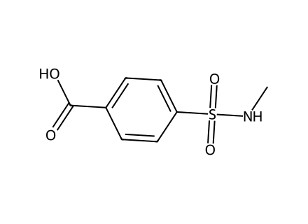 4-[(Methylamino)sulfonyl]benzoic acid molecular structure