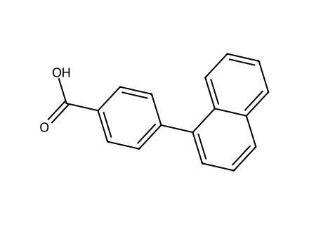 4-Naphthalen-1-Yl-Benzoic Acid molecular structure