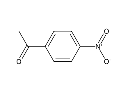 4'-Nitroacetophenone molecular structure