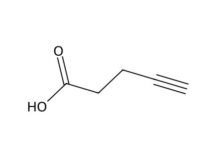 4-Pentynoic acid molecular structure