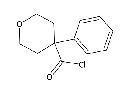 4-Phenyltetrahydropyran-4-carbonyl chloride molecular structure