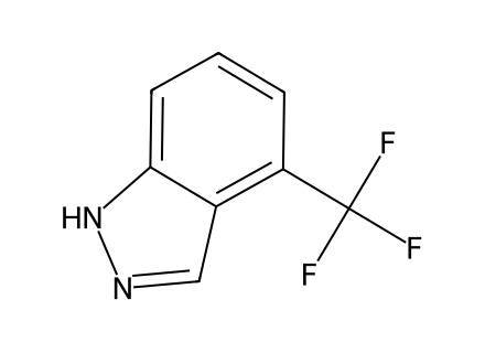 4-(Trifluoromethyl)-1H-indazole molecular structure