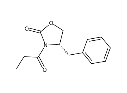 4s-4-benzyl-3-propionyl-2-oxazolidinone molecular structure
