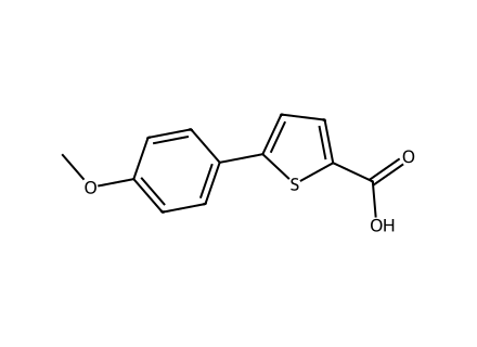 5-(4-Methoxyphenyl)-2-thiophenecarboxylic acid molecular structure