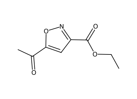 5-Acetyl-isoxazole-3-carboxylic acid ethyl ester molecular structure