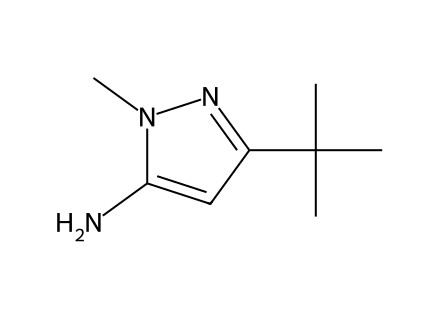 5-Amino-3-tert-butyl-1-methylpyrazole molecular structure