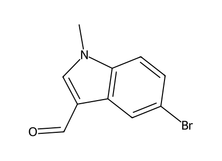5-Bromo-1-methyl-1H-indole-3-carbaldehyde molecular structure