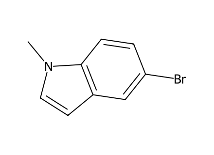 5-Bromo-1-Methylindole molecular structure