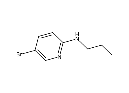 5-Bromo-N-propyl-2-pyridinamine molecular structure