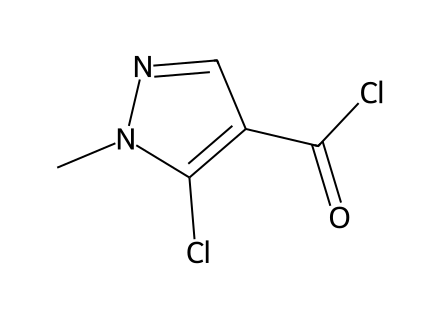 5-Chloro-1-methyl-1H-pyrazole-4-carbonyl chloride molecular structure