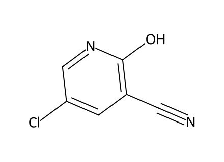 5-Chloro-2-hydroxynicotinonitrile molecular structure