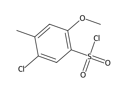 5-Chloro-2-methoxy-4-methylbenzenesulfonyl chloride molecular structure
