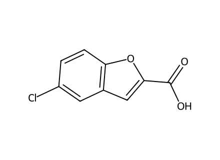 5-Chlorobenzofuran-2-carboxylic acid molecular structure