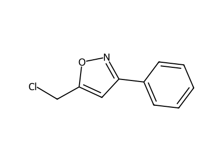 5-chloromethyl-3-phenylisoxazole molecular structure