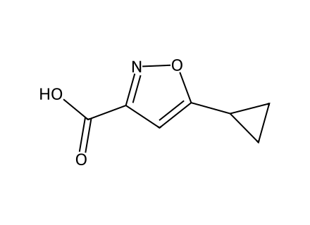 5-Cyclopropylisoxazole-3-Carboxylic Acid molecular structure