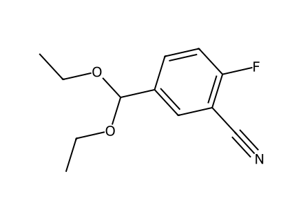 5-diethoxymethyl-2-fluorobenzonitrile molecular structure