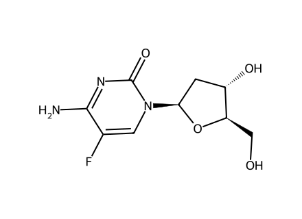 5-Fluoro-2'-Deoxycytidine molecular structure