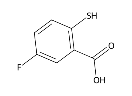 5-Fluoro-2-Mercaptobenzoic Acid molecular structure