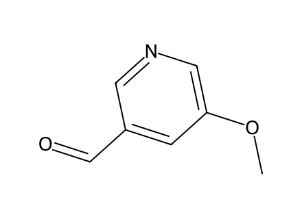 5-Methoxy-3-Pyridinecarboxaldehyde molecular structure