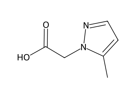 (5-Methyl-1H-pyrazol-1-yl)acetic acid molecular structure